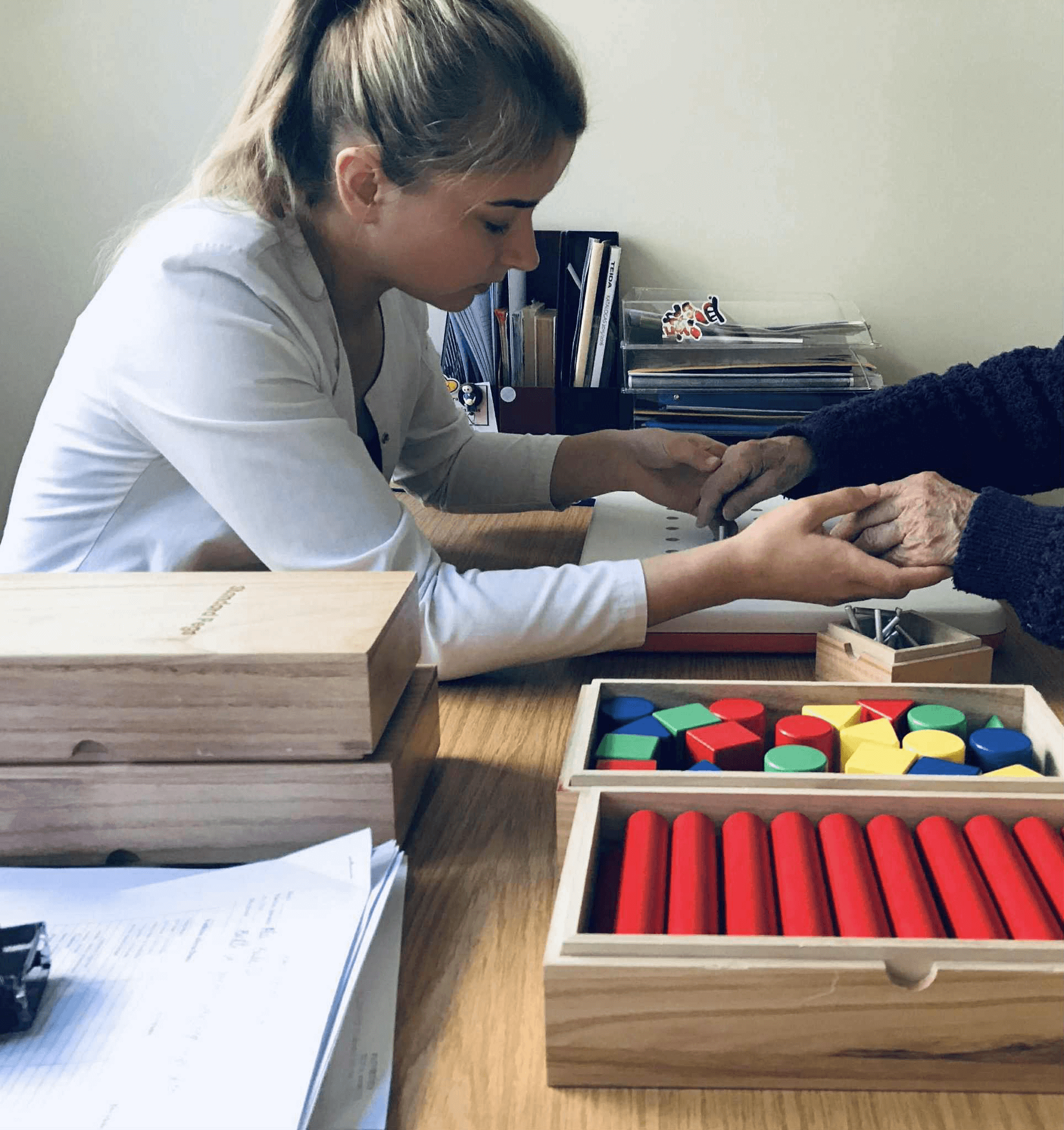 Vitalija, Licensed Occupational Therapist working with patient